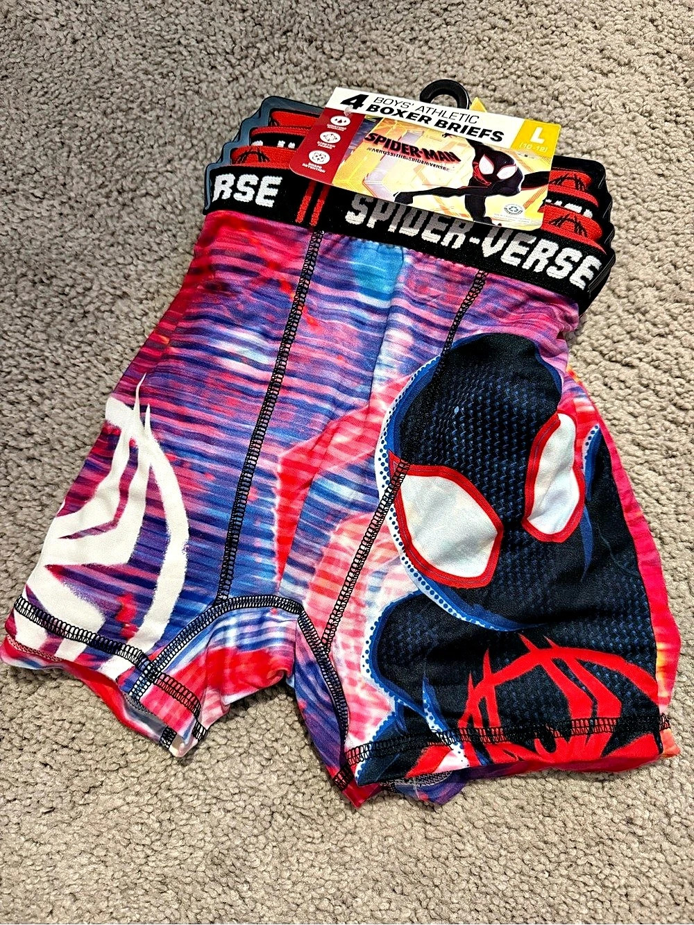 Marvel Spider-Man Boys' Athletic Boxer Briefs 4-Pack